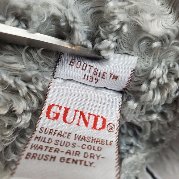 Gund Bootsie Gray White Kitty Cat Plush Stuffed Animal 10 Inch - Picture 7 of 8